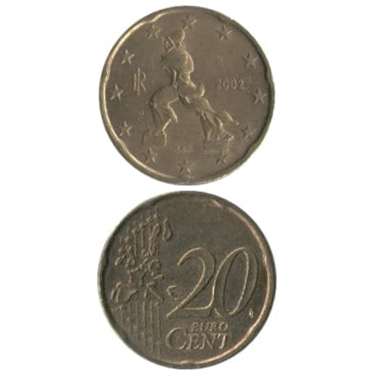 コイン / イタリア / 20セント / 20セント旧版 / XF (極美) / 22mm [39%OFF]
