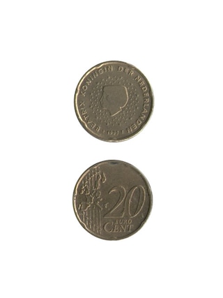 コイン / オランダ / 20セント / 20セント旧版 / XF (極美) / 22mm [30%OFF]