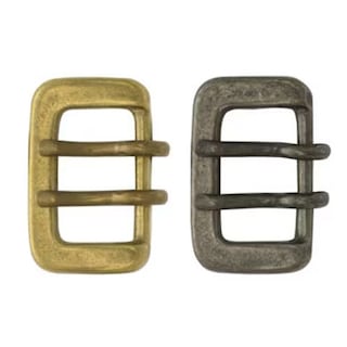 真鍮製 / Wピンバックル / ベルト幅25mm (全2色) [30%OFF]