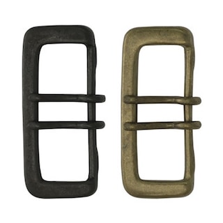真鍮製 / Wピンバックル / ベルト幅50mm (全2色) [30%OFF]