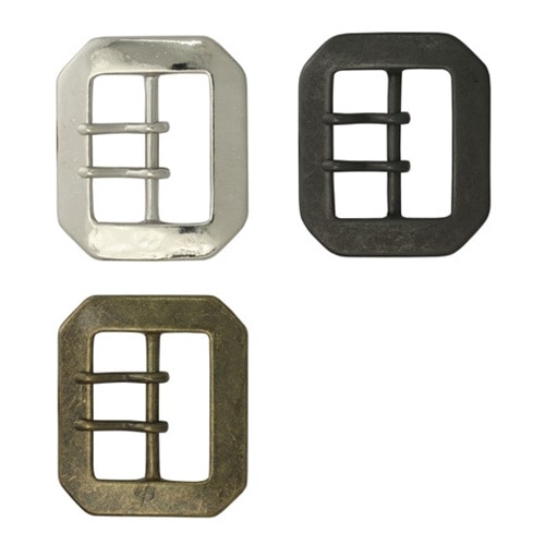 真鍮製 / Wピンバックル / ベルト幅45mm (全3色) [30%OFF]