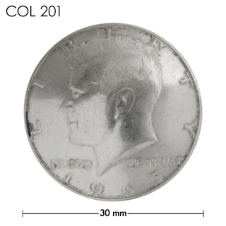 銀貨 / コンチョ / アメリカ / 50セント / ケネディー / 銀色 / 30mm (年号選択あり・1965～1970年) [10%OFF]