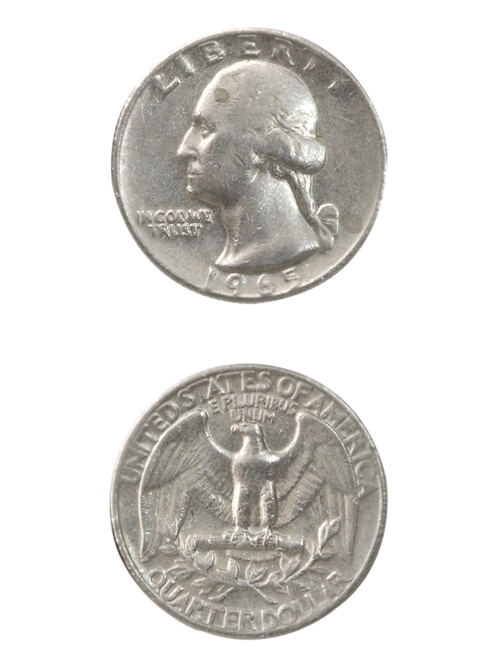 コイン / アメリカ / 25セント / 24mm (年号選択あり・1965年～1998年)