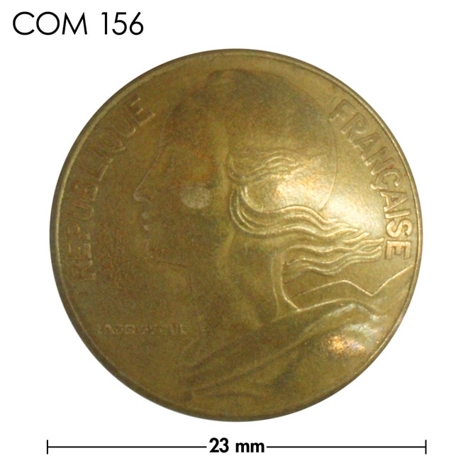 コンチョ / フランス / 20サンチーム / 女性像 / 真鍮色 / 23mm [30%OFF]