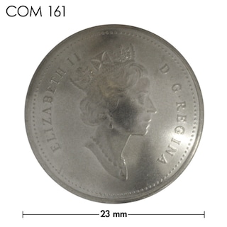 コンチョ / カナダ / 25セント / エリザベス女王中期 / 銀色 / 23mm [30%OFF]
