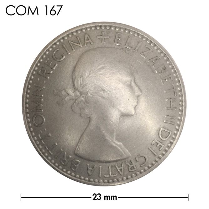 コンチョ / イギリス / 1シリング / エリザベス女王初期 / 銀色 / 23mm [30%OFF]