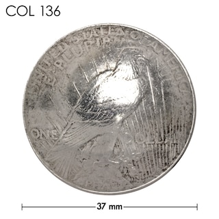 銀貨 / コンチョ / アメリカ / 1ドル / ピース・ダラー / イーグル / 銀色 / 37mm [10%OFF]
