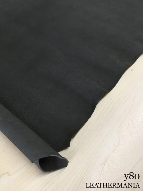 【丸革】ヤギ革 / スエード / 1.0mm (ダークグレイ)