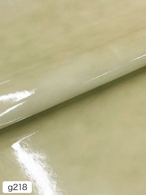 【半裁】牛革 / エナメル / アンティーク / 1.2mm (アイボリー) [50%OFF]