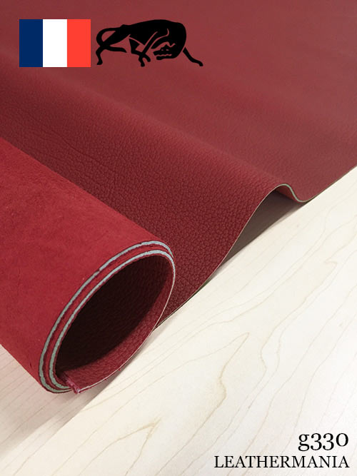 牛クロム革【半裁】クリスパニール / 2.3mm (赤)