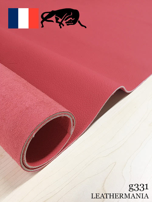 牛クロム革【半裁】クリスパニール / 2.3mm (ピンク)
