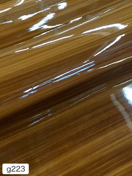 【半裁】牛革 / エナメル / 木目柄 / 1.3mm (チョコ系) [50%OFF]