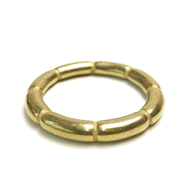 真鍮製 / 鋳物 / 竹柄丸カン / (全3サイズ)