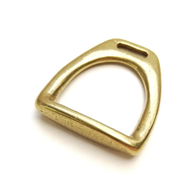 レザークラフト金具の真鍮製 / アブミ (全2種類)