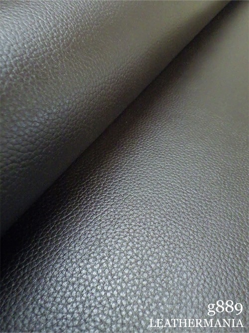 【半裁】牛クロム革 / シボ型押し / 2.0mm (ダークチョコ)