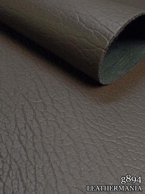 【半裁】牛クロム革 / バッファロー型押し / 1.8mm (チョコ)