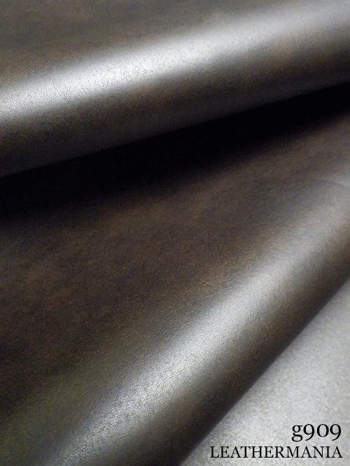 【半裁】牛クロム革 / アンティーク / 1.4mm (ダークチョコ)