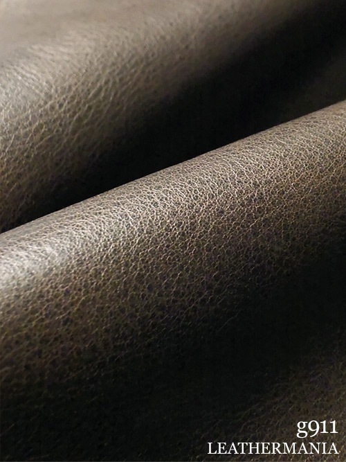 【半裁】牛クロム革 / アンティーク / 1.4mm (チョコ)