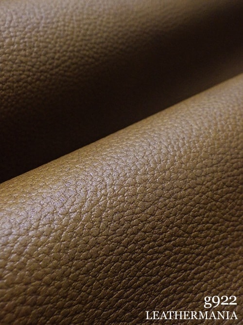 【半裁】牛クロム革 / シボ型押し / 1.4mm (ブラウン)