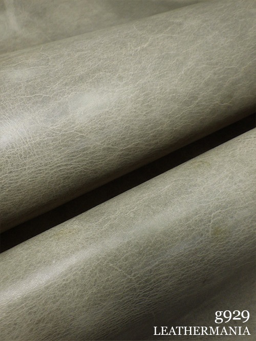 【半裁】牛クロム革 / プルアップ / 1.5mm (スモーキーグレー)