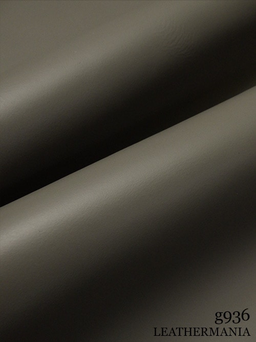 【半裁ハーフ】牛クロム革 / スムース / 1.3mm (グレー)