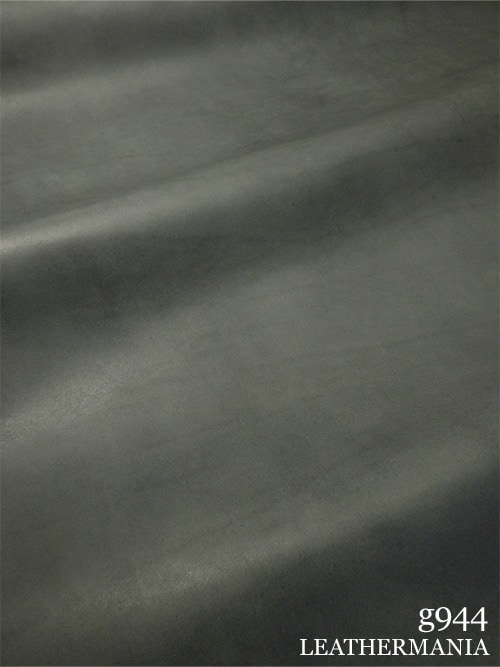 【半裁】牛クロム革 / 素上げ調 / 1.6mm (グレー)