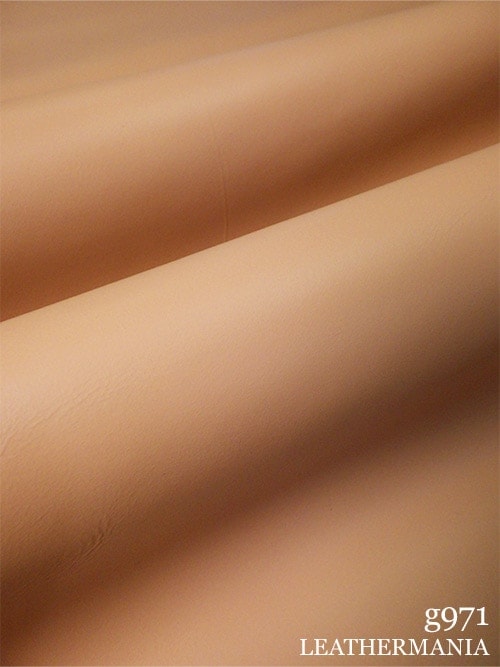 【半裁ハーフ】牛クロム革 / スムース / 1.3mm (ピーチ)