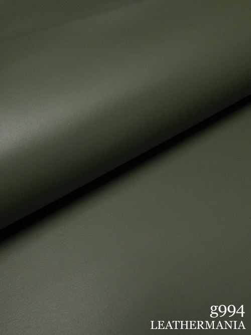 【半裁ハーフ】牛クロム革 / スムース / 1.4mm (オリーブグリーン)