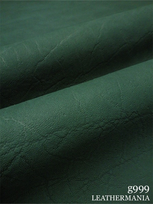 【半裁ハーフ】牛クロム革 / ゾウ型押し / 1.2mm (ディープグリーン)