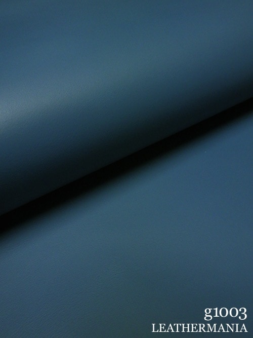 【半裁ハーフ】牛クロム革 / スムース / 1.3mm (ブルー)