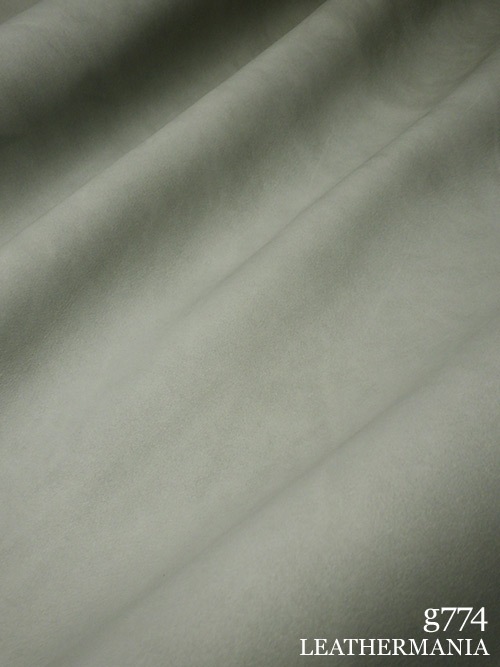 【半裁】牛クロム革 / ヌバック / 1.5mm (ライトグレー)