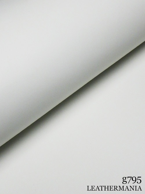 【半裁】牛クロム革 / スムース / 1.5mm (ホワイト)