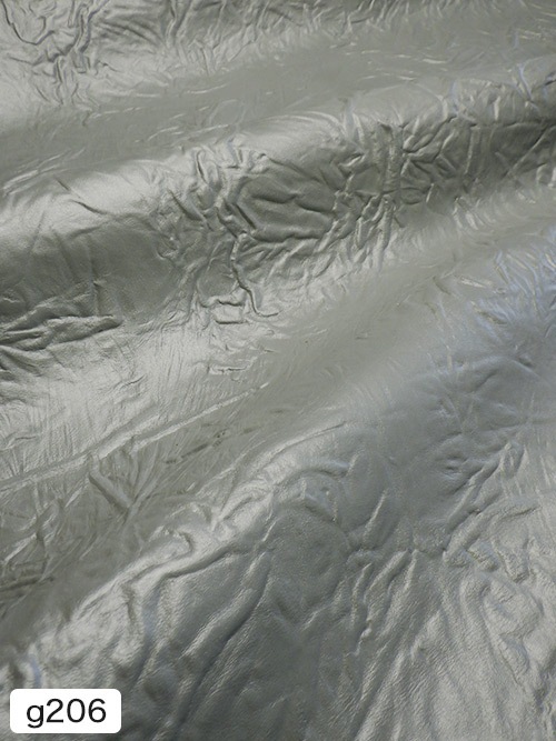 【半裁】牛クロム革 / 絞り加工 / 1.0mm (グレー)