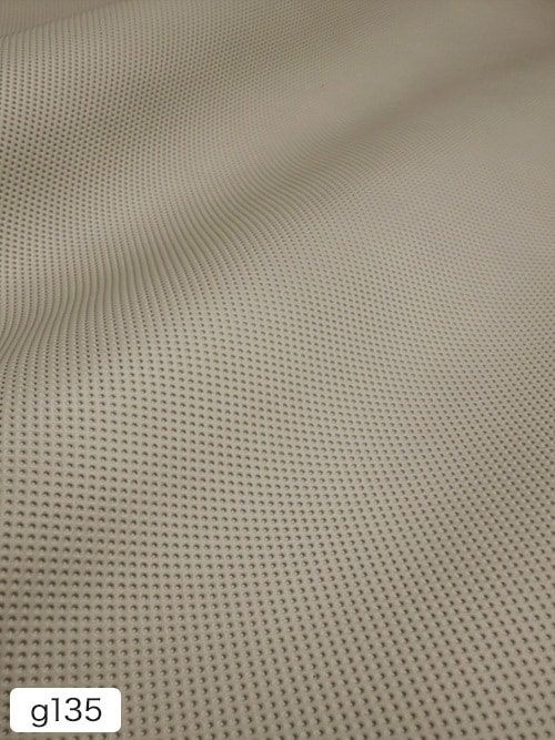 【半裁ハーフ】牛クロム革 / ドット柄 / 1.4mm (グレー)