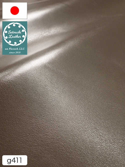 【半裁】牛革 / 瀬戸内レザー / スムース / 1.5mm (グレージュ) [50%OFF]