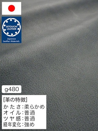 【半裁】牛革クロム鞣し / セトウチレザー / アンティーク / 1.5mm (ブルーグレー) [50%OFF]