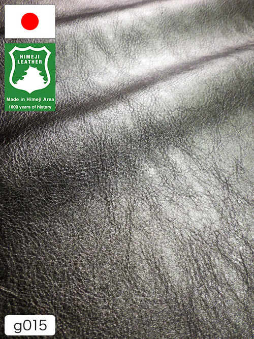 【半裁】牛クロム革 / 姫路レザー / シュリンク / 1.4mm (シルバー) [50%OFF]