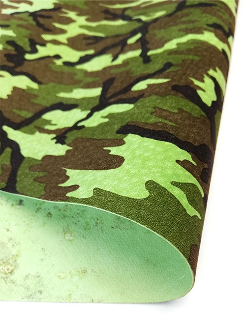 レザークラフト皮革の【切り革】豚革 / スエード / 迷彩柄 (ライト