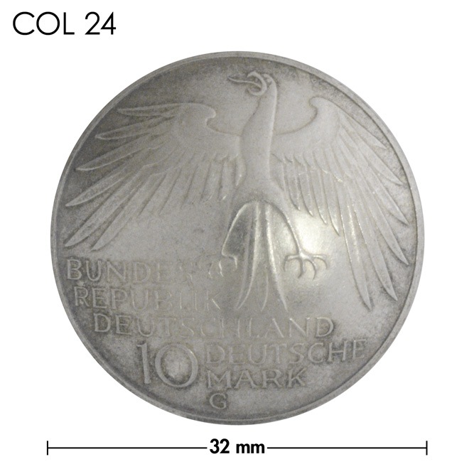 コンチョ / ドイツ / 10マルク / 1972年記念銀貨 / 銀色 / 32mm [30%OFF]