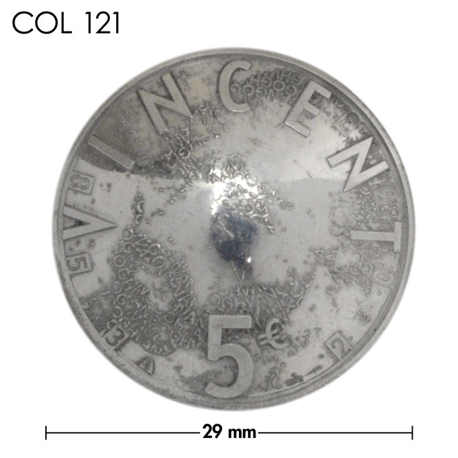 コンチョ / オランダ / 5ユーロ銀貨 / ヴィンセント・ヴァン・ゴッホ / 銀色 / 29mm [30%OFF]