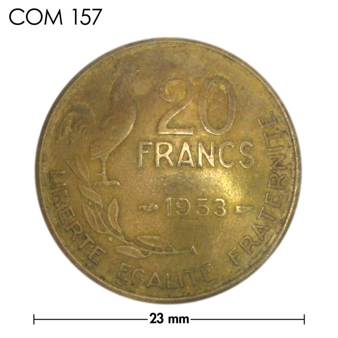 コンチョ / フランス / 20フラン / にわとり / 真鍮色 / 23mm [40%OFF]