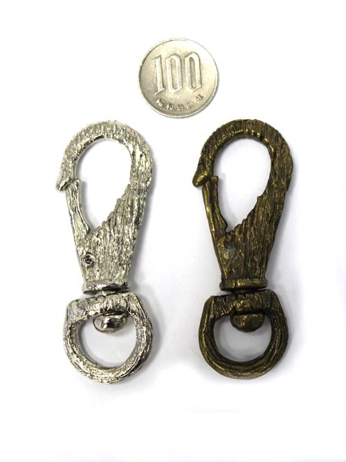 レザークラフト金具の真鍮製 / ヨットナスカン / 木目調 / 内径