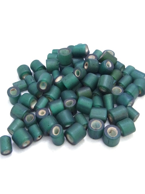 レザークラフト金具のホワイトハーツビーズ / 7mm (グリーン)