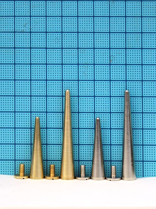 真鍮製 / ロンドン鋲 / コーン型 / ネジ式 / 直径9.5mm (全4種類) [30%OFF]