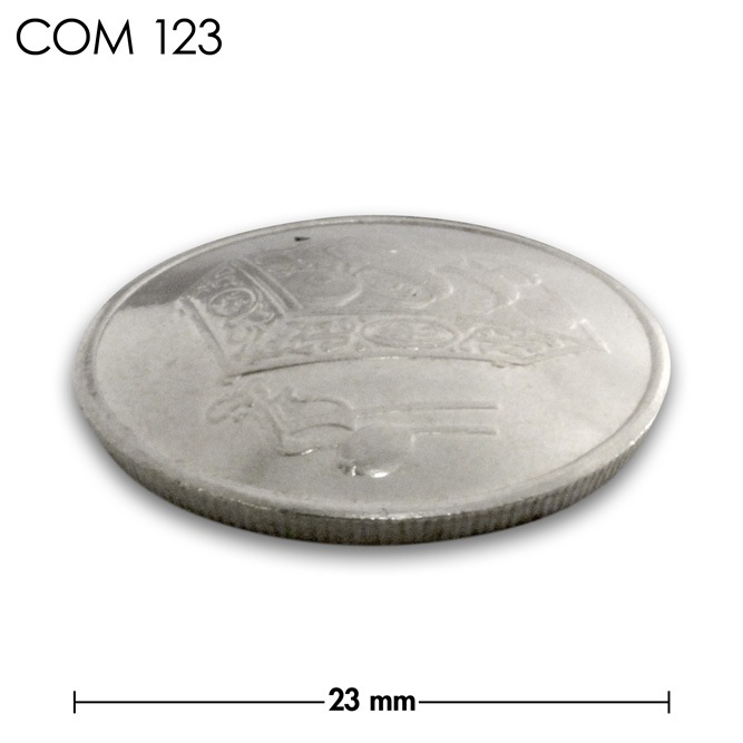 コンチョ / マレーシア / 20セン / 箱 / 銀色 / 23mm [30%OFF]