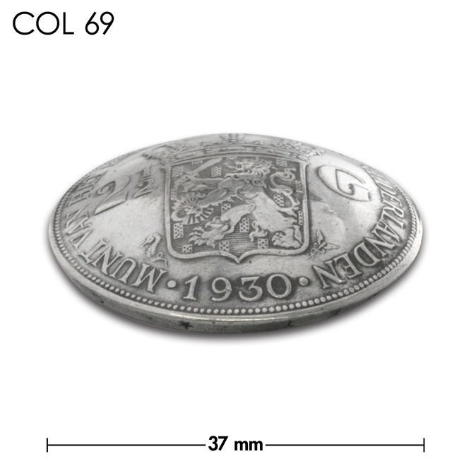 コンチョ / オランダ / 2＆1/2ギルダー / 王冠 / 銀貨 / 銀色 / 37mm [20%OFF]