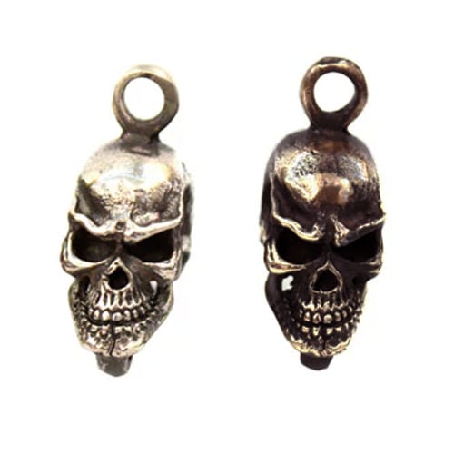 真鍮製 / スカルパーツ / 丸カン付 / 32mm (全2色) [30%OFF]
