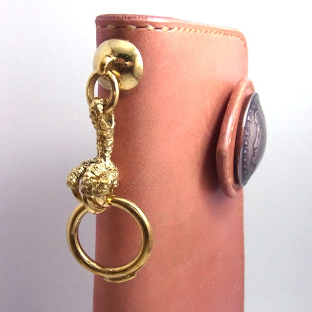 レザークラフト金具の真鍮製 / ドロップハンドル / イーグルクロウ