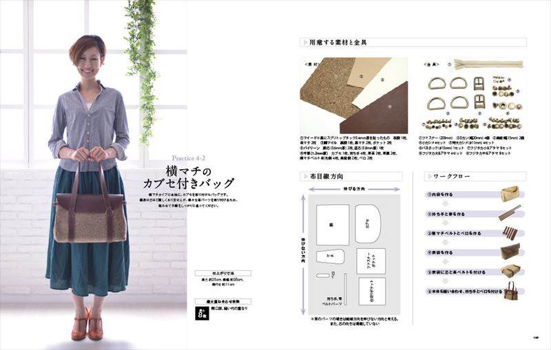 【型紙付き書籍】4つのパターンから学ぶワンランク上のバッグ教室