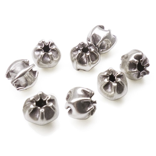 カレンシルバー製 / ビーズ / 外径6mm / 内径1mm (銀) [10%OFF][silver]